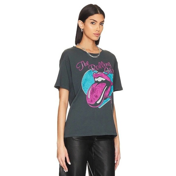 Daydreamer Rolling Stones 78 Ticket Boyfriend Tee Small Vintage Black - Picture 3 of 15